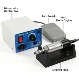 Waldent Advanced Clinical Micromotor Kit With Engine - 2