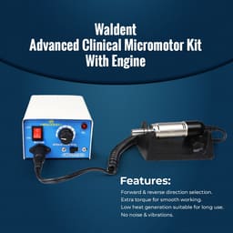 Waldent Advanced Clinical Micromotor Kit With Engine - 4