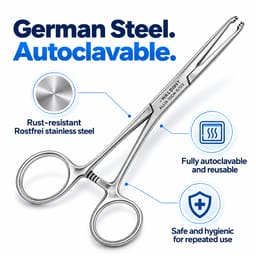 Waldent Allis Tissue Forceps - 15cm (5/122) - 7