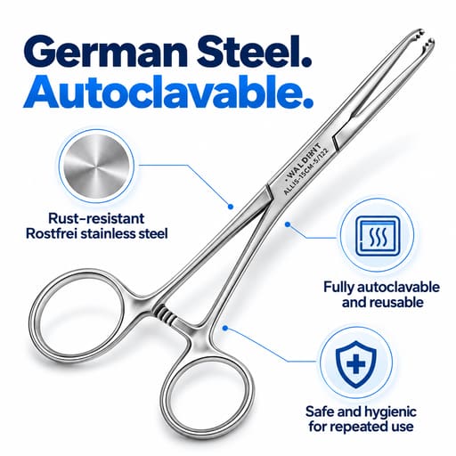 Waldent Allis Tissue Forceps - 15cm (5/122)