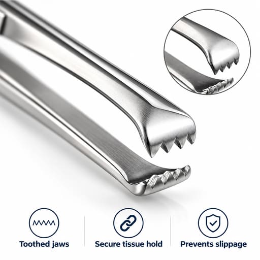 Waldent Allis Tissue Forceps - 15cm (5/122)