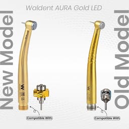 Waldent AURA Gold LED Special Edition Airotor Handpiece And Cartridge