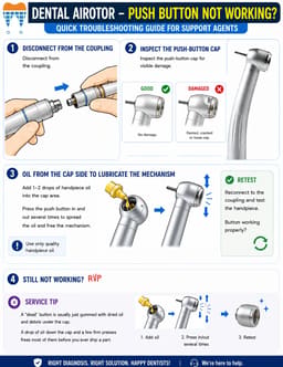 Waldent AURA Gold LED Special Edition Airotor Handpiece And Cartridge - 21