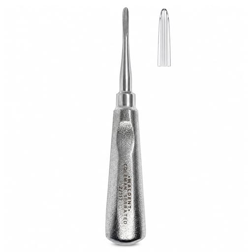 Waldent Coleman Straight Serrated Root Elevator with Shot Blast Handle (2/117)