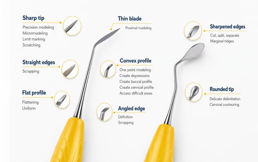 Waldent Composite Filling Instrument - Silicon Handle