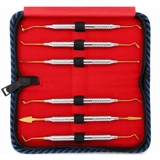 Waldent Composite Instrument kit - Gold- Set of 6 (K14/4)
