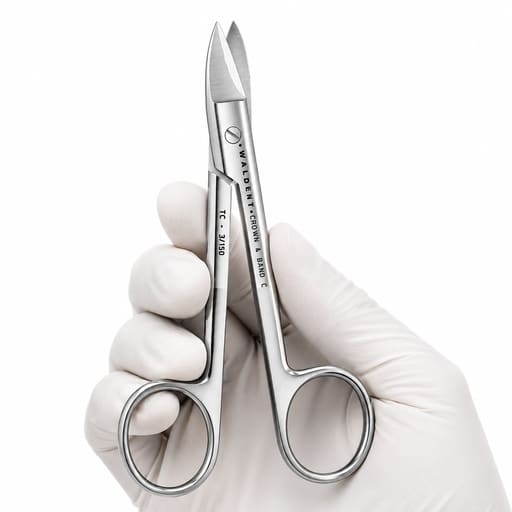 Waldent Crown & Band Scissors TC - Curved (3/150)