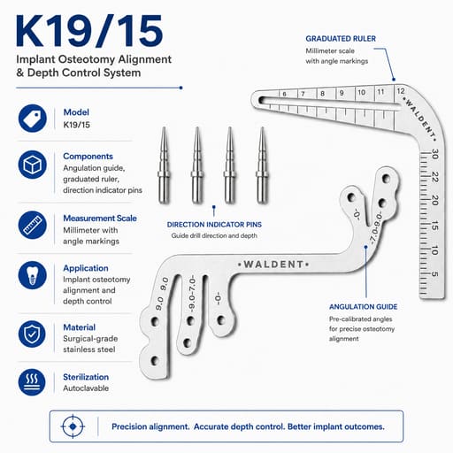 Waldent Dental Implant Guide Set (K19/15)