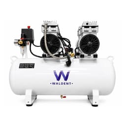 Waldent Double Head Dental Air Compressor Oil Free 2 Hp - Cylindrical Tank (WAC-200-DH-CT)