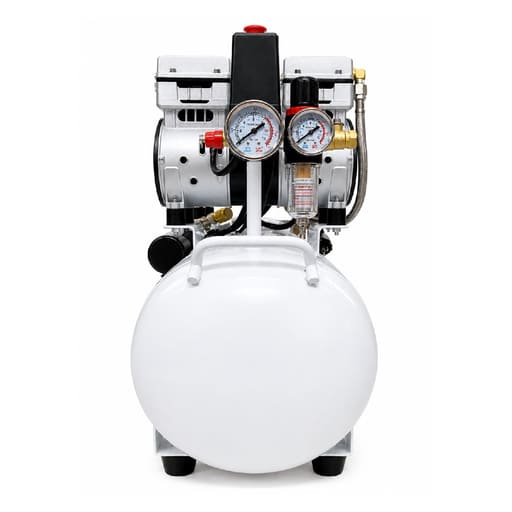 Waldent Double Head Dental Air Compressor Oil Free 2 Hp - Cylindrical Tank (WAC-200-DH-CT)