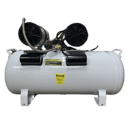 Waldent Double Head Dental Air Compressor Oil Free 2 Hp - Cylindrical Tank (WAC-200-DH-CT) - 4