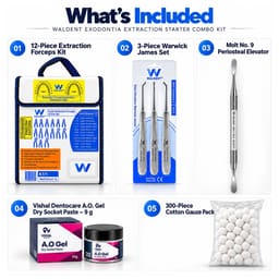 Waldent Exodontia Extraction Starter Combo Kit - 2