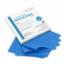 Waldent FlexiShield Rubber Dam Sheets Blue (Sanctuary) - Medium (5" x 5")
