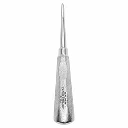 Waldent Flohr Straight Pointed Root Elevator with Shot Blast Handle (2/114)