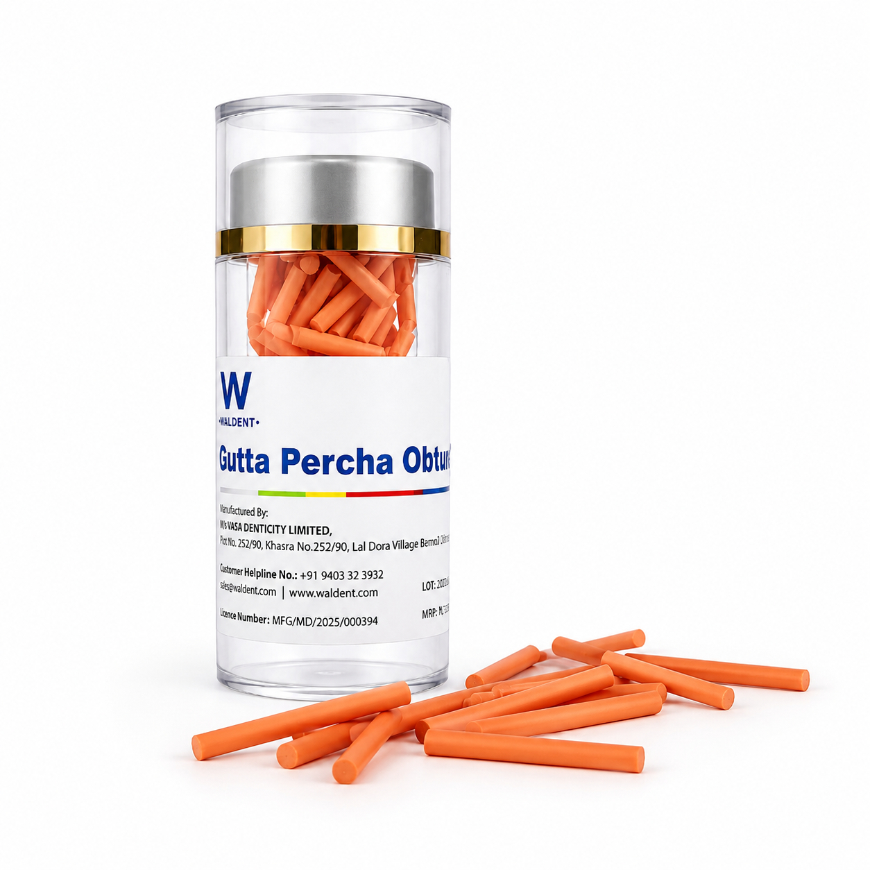 Waldent Gutta Percha Obturator Bars (Pack of 50)