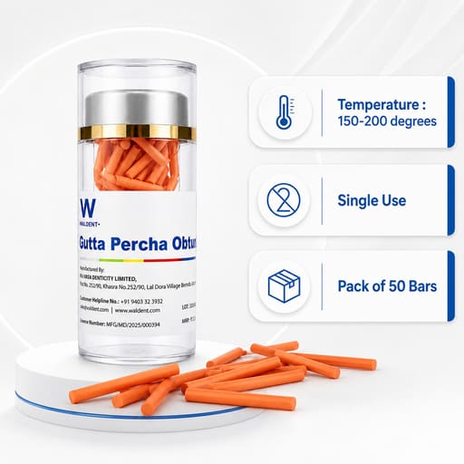 Waldent Gutta Percha Obturator Bars (Pack of 50)