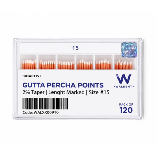 Waldent Gutta Percha Points 2% (Length Marked)