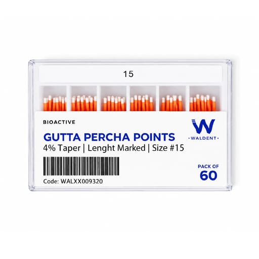 Waldent Gutta Percha Points 4% (Length Marked)