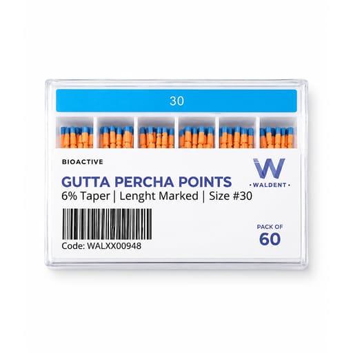 Waldent Gutta Percha Points 6% (Length Marked)