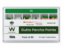 Waldent Gutta Percha Points 6% (Length Marked) - 13