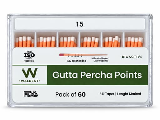 Waldent Gutta Percha Points 6% (Length Marked)