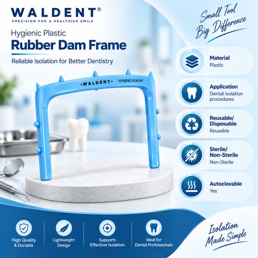 Waldent Hygienic Plastic Rubber Dam Frame No. 5 (16/141)