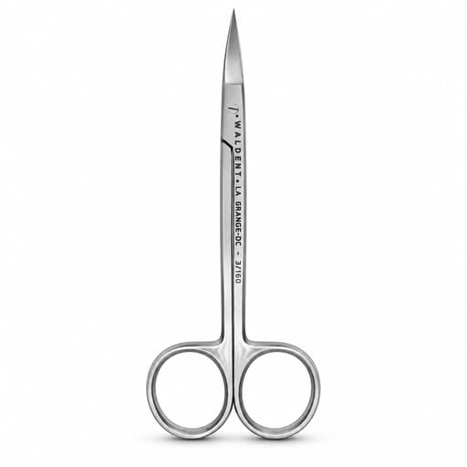 Waldent La Grange Double Curved Saw Edge Scissors 12cm (3/160)