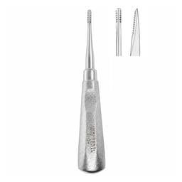 Waldent Lindo-Levian Root Elevator with Shot Blast Handle - 3mm (2/124) - 1