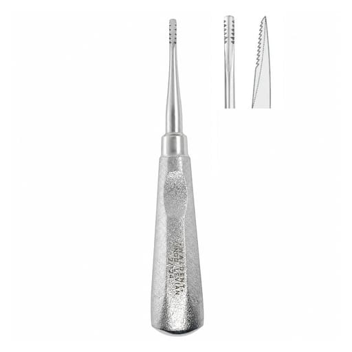 Waldent Lindo-Levian Root Elevator with Shot Blast Handle - 3mm (2/124)