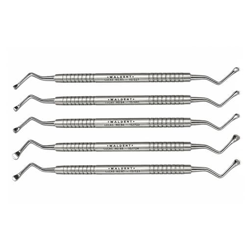 Waldent Lucas Bone Curettes - Set of 5 (K15/10)