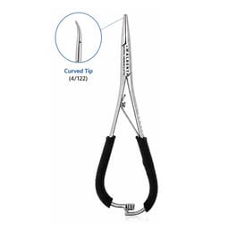Waldent Mathieu Needle Holder Curved Black Premium - 140mm (4/122)