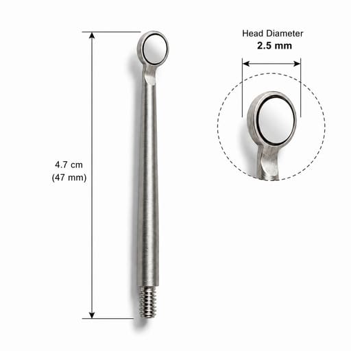 Waldent Micro Surgical Mirror Top 2.5mm (13/119)