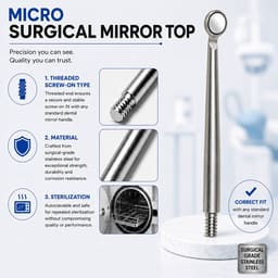 Waldent Micro Surgical Mirror Top 2.5mm (13/119) - 6