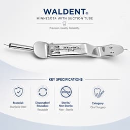Waldent Minnesota Retractor with Suction Tube (8/143) - 6