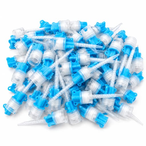 Waldent Mixing Tips For Crown & Bridge | 1:1 | Blue (Pack of 50)