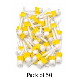 Waldent Mixing Tips For Light Body | 1:1 | Yellow (Pack of 50) - 5