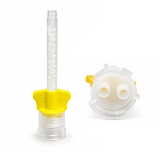 Waldent Mixing Tips For Light Body | 1:1 | Yellow (Pack of 50)