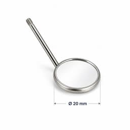 Waldent Mouth Mirror Tops Plain #3 Pack Of 12 (K13/7) - 2