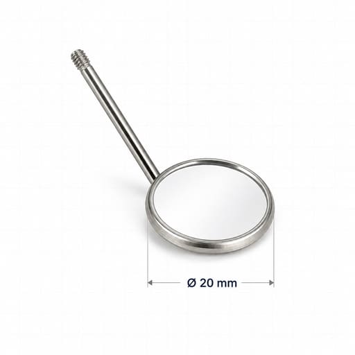 Waldent Mouth Mirror Tops Plain #3 Pack Of 12 (K13/7)