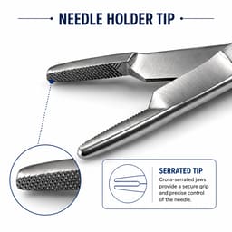 Waldent Olsen - Hegar Needle Holder/ Scissor -17cm (5/115) - 8