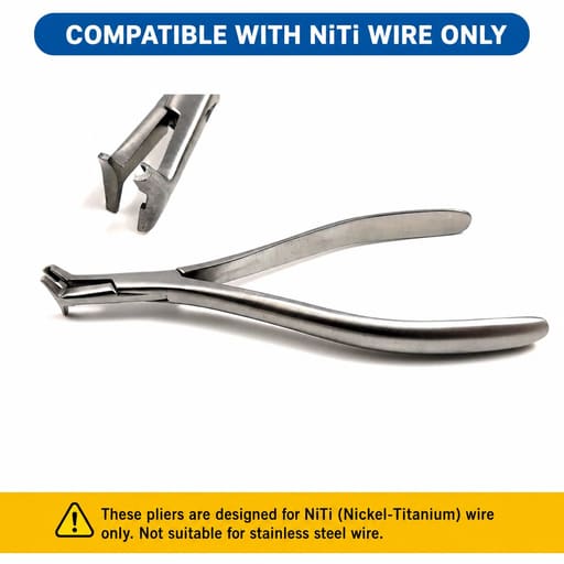 Waldent Orthodontic Hammer Head NiTi Pliers 10/115