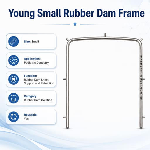 Waldent Pedo Rubber Dam Frame - Small (16/139)