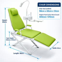 Waldent Portable Unit + Dental Chair Combo - 5