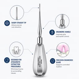 Waldent Root Elevator Bein no. 1-2mm (2/138) - 5