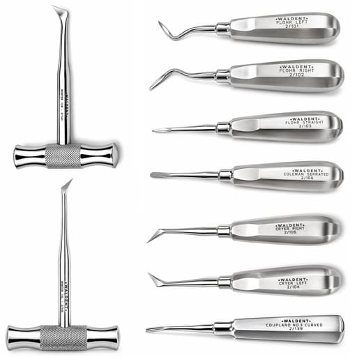 Waldent Root Elevator Instruments Kit - Set of 9 (K2/5)