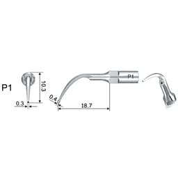 Waldent Scaler Tip P1 for UDS & EMS Scalers (Pack of 1) - 3