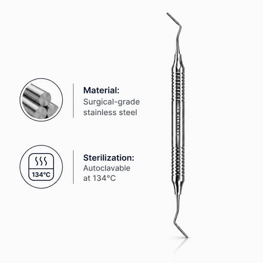 Waldent Schluger Bone File - Hollow (15/825)