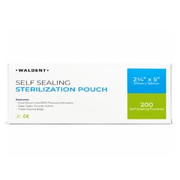 Waldent Self-Seal Sterilization Pouch - Extra Small (57x125mm) - For Burs & Endo Files Only