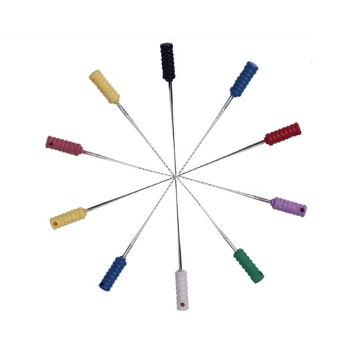 Waldent Short Barbed Broaches Assorted 21mm # 0-6