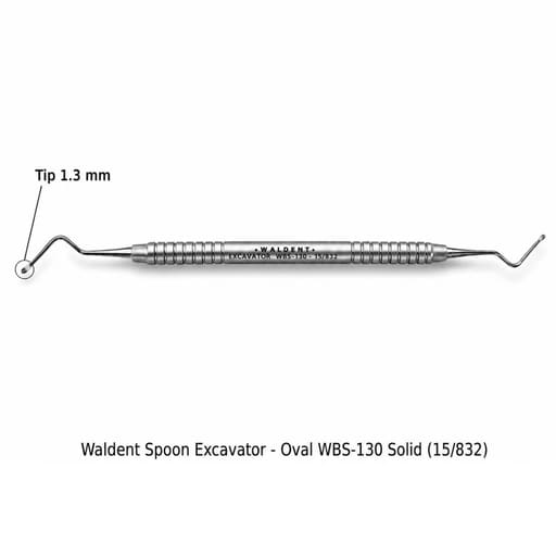 Waldent Spoon Excavator - Oval (Solid)